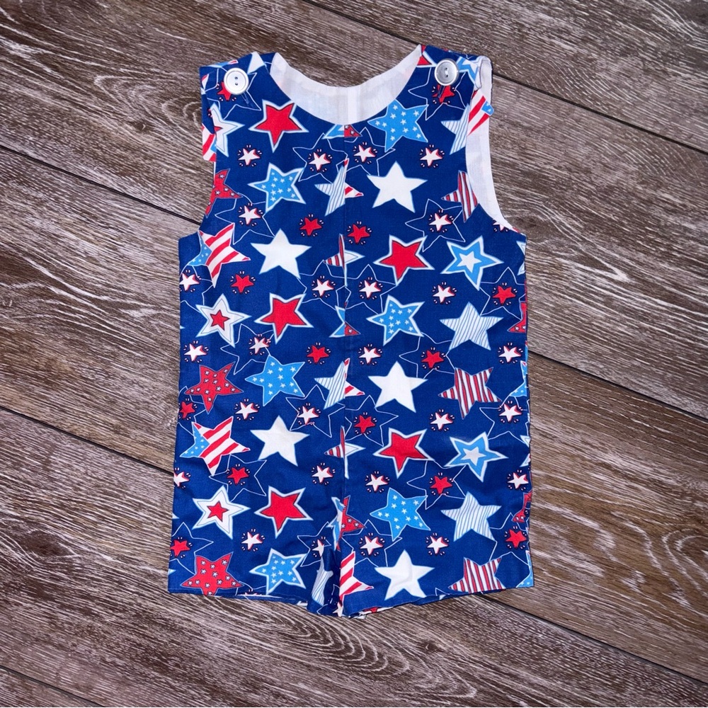 Eleanor‎ Rose Patriotic Romper